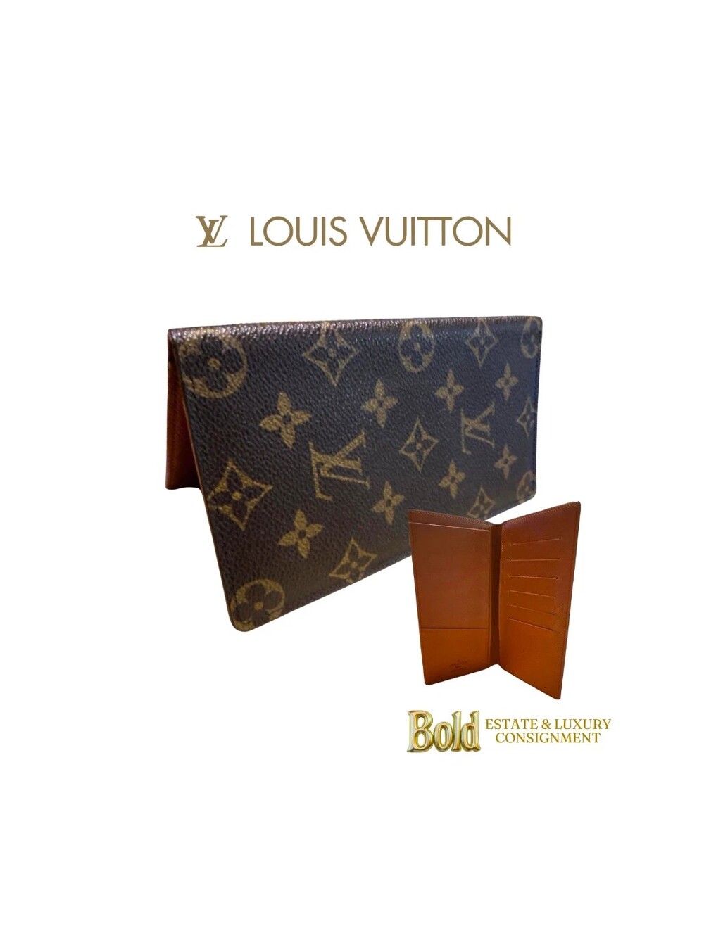 Louis Vuitton Monogram Long Bifold Wallet or Agenda Cover